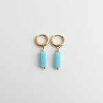 Toned Stone Bar Earrings