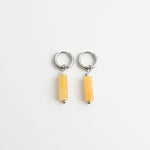 Toned Stone Bar Earrings