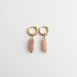 Toned Stone Bar Earrings