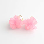 Gold Flower Hoop Earrings