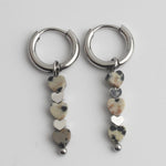Triple Heart Earrings