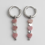 Triple Heart Earrings