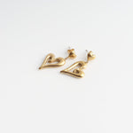 Chic Double Heart Studs