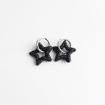 Toned Crystal Star Earrings