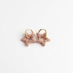 Toned Crystal Star Earrings