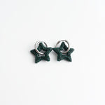 Toned Crystal Star Earrings