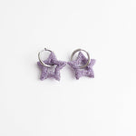 Toned Crystal Star Earrings