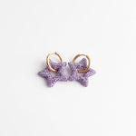 Toned Crystal Star Earrings