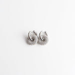 Crystal Circle Drop Earrings