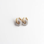 Crystal Circle Drop Earrings