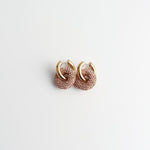 Crystal Circle Drop Earrings