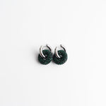Crystal Circle Drop Earrings