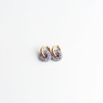Crystal Circle Drop Earrings