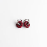 Crystal Circle Drop Earrings