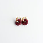 Crystal Circle Drop Earrings