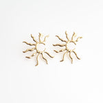 Sunburst Statement Stud Earrings