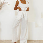 Cara | Minimalist Top Set and Wide Leg Pants