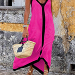 Cassidy | Island Style Lavechic Colorblock Midi Dress Look