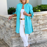 CÉLINA™ - Classy Long Shirt Jacket