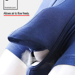 3 Pack Men's Double Pouch Underwear Separate Pouch Modal Trunks