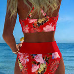 Jolina - Floral Wrap Bikini Set