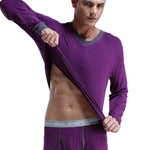 Mens Base Layers V-Neck Thermal Shirt
