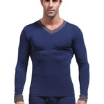 Mens Base Layers V-Neck Thermal Shirt
