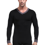 Mens Base Layers V-Neck Thermal Shirt