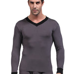 Mens Base Layers V-Neck Thermal Shirt