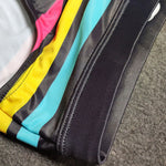 Mens Quick-drying Stripes Swim Briefs