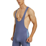 Men's Solid Color Wrestling Singlet Bodysuit