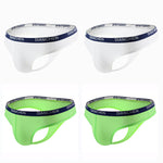 4 Pack Men's Sexy Comfortable Ice Silk Breathable Thong