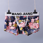 3 Pack Men's Ice Silk Trunks with Separated Pouch Design