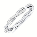 Twisted Pavé Crystal Band