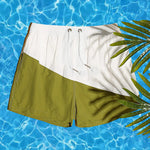 Men Casual Spell Color Sports Board Shorts