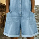 Clara | Short Sleeve Playsuit Dress