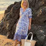 Kaylyn | Porcelain Midi Dress