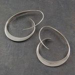 Open Spiral Drop Earrings