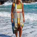 Shauna | Painted Block Midi Dress