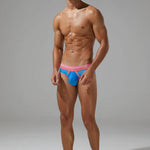 Men’s Spliced Lines Briefs in Ombre