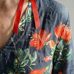 Belinda | Calm Drape Floral Midi Dress