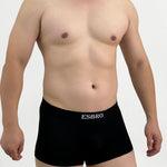 2 Pack Men's Sweat-Wicking Solid U-Pouch Breathable Trunks
