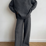 BEATRIX™ – Turtleneck Sweater & Wide Leg Pants Two-Piece Set