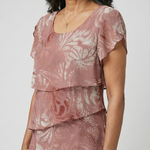 Abigail | Soft Motif Tier Knee Length Dress