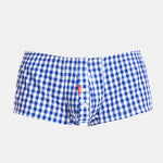 Plaid 100% Cotton Men's Soft Trunks