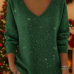 Grace | Festive Jumper with V-Neck
