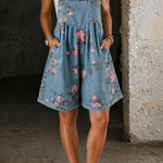 Marvina | Floral Denim Jumpsuit