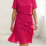 Elyssa | Elegant Comfort Ruffle Dress