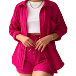 VERA™ – Modern Button-Up Shorts Set