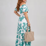 Orelina | Off Shoulder Cutout Waist Maxi Dress